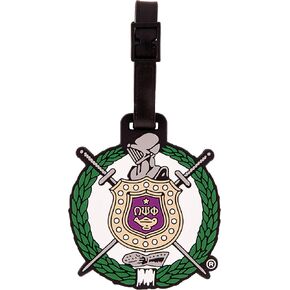 Desert Cactus Omega Psi Phi PVC Luggage Tag OPP Omega Man D9 Divine 9 Officially Licensed (PVC Luggage Tag A)