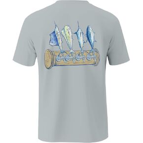 Palmyth Fishing Shirts for Men Sun Protection Shirts Short Sleeve UPF 50+ T-Shirt Tee Quick Dry