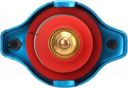 Universal Car Radiator Cap, Leakproof Thermostatic Water Tank Cover with 0.9-1.3 Bar Pressure Gauge, for Small Head 1.1 Bar Applications (Small head 0.9) in Kuwait