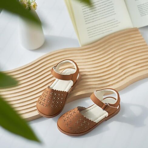 Estine Toddler Girls Little Kids Close Toe Toe - Girl Girl Dress Flats Summer Shoes in Kuwait