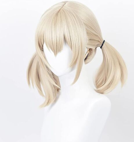Womens Pjsekai Kohane Azusawa Wig Cosplay Anime Halloween Costume Double Ponytail Hair with Wigcap in Saudi Arabia