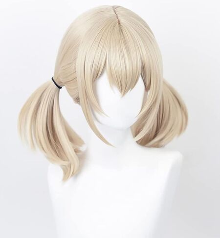 Womens Pjsekai Kohane Azusawa Wig Cosplay Anime Halloween Costume Double Ponytail Hair with Wigcap in Saudi Arabia