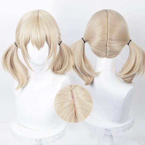 Womens Pjsekai Kohane Azusawa Wig Cosplay Anime Halloween Costume Double Ponytail Hair with Wigcap in Saudi Arabia