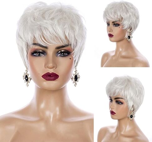 Short Red Wigs for Women Layered Natural Synthetic Heat Resistant Halloween Cosplay Costume Wig in Kuwait