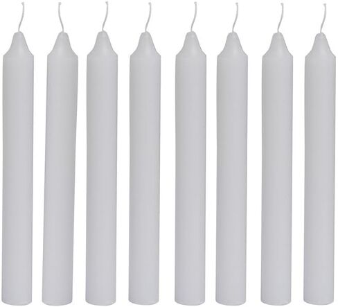 Welburn Veda&Co™ Church Candles, Household Candles, Emergency Candles - Pack of 24, 19mm x 7" (7 Hours Burn Time), 100% Fully Refined Paraffin Wax, for Memorial, Christmas Eve, Shabbat (White) in Saudi Arabia