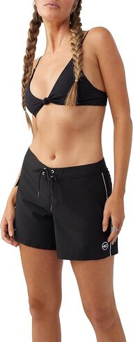 O'NEILL Women's 5 Inch Boardshorts - Stretchy Swim Shorts for Women - Beach Shorts for Swimming and Surfing,Tea Rose | Pacific,11 in Saudi Arabia