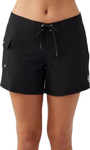 O'NEILL Women's 5 Inch Boardshorts - Stretchy Swim Shorts for Women - Beach Shorts for Swimming and Surfing,Tea Rose | Pacific,11 in Saudi Arabia