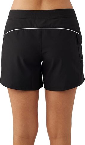 O'NEILL Women's 5 Inch Boardshorts - Stretchy Swim Shorts for Women - Beach Shorts for Swimming and Surfing,Tea Rose | Pacific,11 in Saudi Arabia