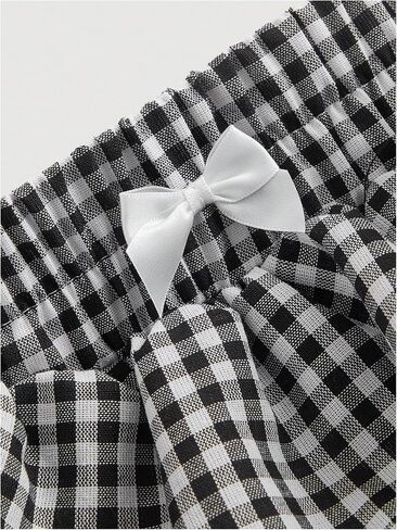 Verdusa Women's Plus Size Y2K Gingham Plaid Mini Shorts Tiered Tierded Slugled Shorts in Kuwait