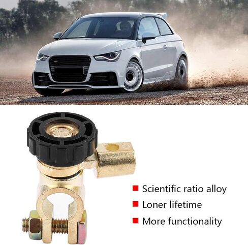 12V 125A Battery Disconnect Switch - Universal Metal Cut Off Isolator with 500A Surge Capacity for Car Auto, Red/Black Options in Kuwait
