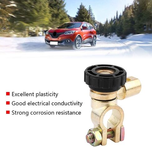 12V 125A Battery Disconnect Switch - Universal Metal Cut Off Isolator with 500A Surge Capacity for Car Auto, Red/Black Options in Kuwait