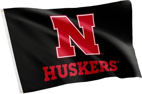 Desert Cactus University of Nebraska Flag Huskers GBR NU Huskers Flag Banners 100% Polyester Indoor Outdoor 3x5 feet Flags (Style A) in Saudi Arabia