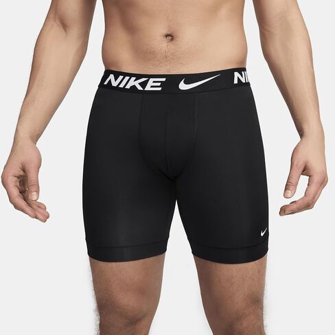 Nike Dri-FIT Essential Micro Long Boxer Briefs (3-Pack) (Black, KE1158-001) Size Large in Saudi Arabia