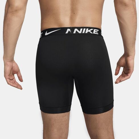 Nike Dri-FIT Essential Micro Long Boxer Briefs (3-Pack) (Black, KE1158-001) Size Large in Saudi Arabia