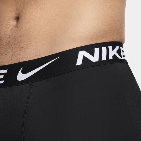 Nike Dri-FIT Essential Micro Long Boxer Briefs (3-Pack) (Black, KE1158-001) Size Large in Saudi Arabia