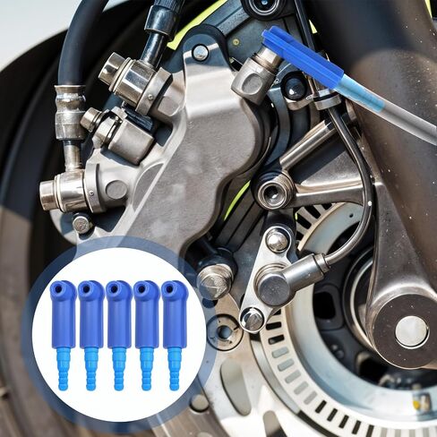 5Pcs Exchange Tool Connector Brake Bleeding Kit, Universal Auto Bleeder Pump Exchange Adapter Brake Fluid Changer Automotive Brake Fluid Bleeder Bleeding Connector Adapter in Saudi Arabia