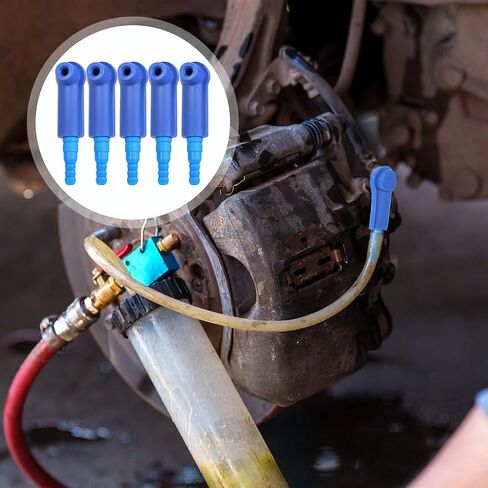 5Pcs Exchange Tool Connector Brake Bleeding Kit, Universal Auto Bleeder Pump Exchange Adapter Brake Fluid Changer Automotive Brake Fluid Bleeder Bleeding Connector Adapter in Saudi Arabia