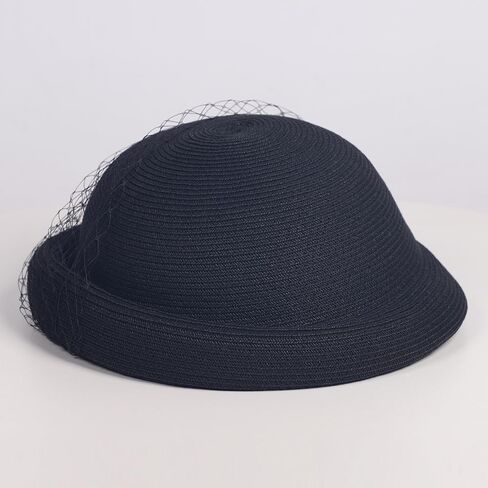 Women's Elegant Straw Hat with Bow-Fascinator for Wedding,Cocktail Party&Church Events,Derby Summer Beret for Brides/Mothers in Saudi Arabia