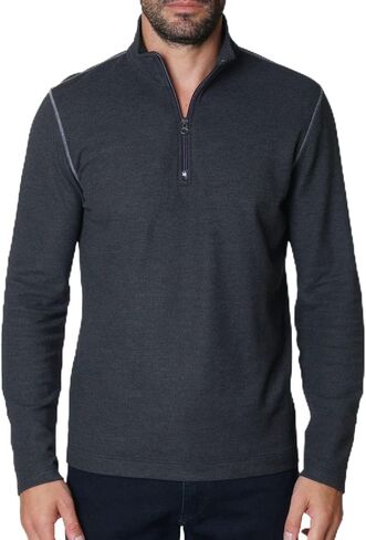 روبرت جراهام للرجال Germano بأكمام طويلة 1/4-ZIP سولوفر سترة in Saudi Arabia