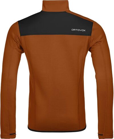 Ortovox Men’s Fleece Jacket, High-Performance Long Sleeve Merino Wool Zip Up for Skiing, Freeride, Mountaineering & Ski Tours in Saudi Arabia