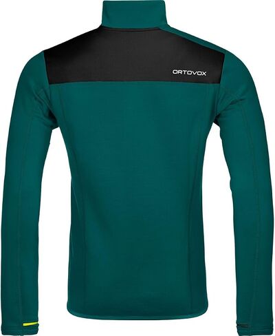 Ortovox Men’s Fleece Jacket, High-Performance Long Sleeve Merino Wool Zip Up for Skiing, Freeride, Mountaineering & Ski Tours in Saudi Arabia