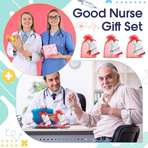 Sureio 12 Sets Teacher Appreciation Gifts Bulk for Women Men Teacher Nurse Keychains with Inspirational Greeting Card Graduation Thank You Gift in Saudi Arabia