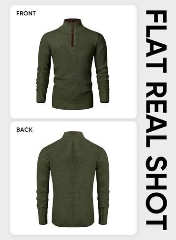 JMIERR Mens Quarter Zip Sweater Lightweight Mock Neck Casual Long Sleeve Knitted Solid Pullover Sweaters in Saudi Arabia