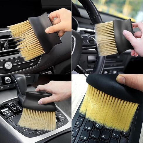 11PCS Car Detailing Brush Set, Exterior & Interior Detailing Brush Set, Ultra Soft Boars Hair Detailing Brush,Detailing Brush Set,car Cleaning Brush for Air Vent, Dashboard, Leather,Wheel in Saudi Arabia