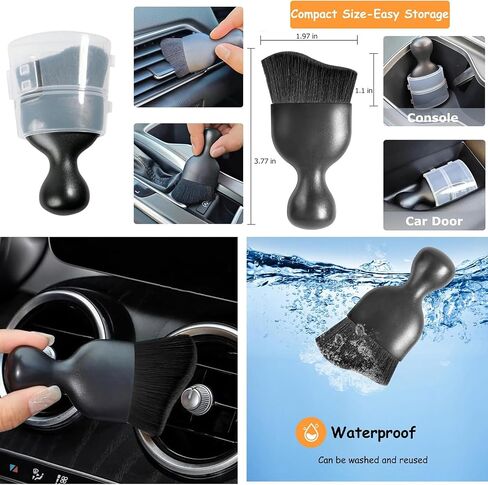 11PCS Car Detailing Brush Set, Exterior & Interior Detailing Brush Set, Ultra Soft Boars Hair Detailing Brush,Detailing Brush Set,car Cleaning Brush for Air Vent, Dashboard, Leather,Wheel in Saudi Arabia