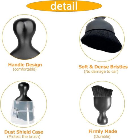 11PCS Car Detailing Brush Set, Exterior & Interior Detailing Brush Set, Ultra Soft Boars Hair Detailing Brush,Detailing Brush Set,car Cleaning Brush for Air Vent, Dashboard, Leather,Wheel in Saudi Arabia