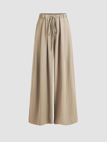 CIDER Elastic Waist Wide Leg Trousers in Saudi Arabia