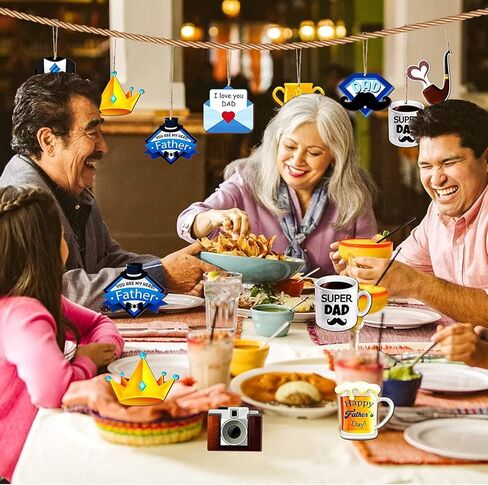 24 Pcs 4th of July Patriotic Ornaments for Tree Wooden Memorial Day Decorations Red White Blue Hanging Ornament America Star Gnome Wood Cutout Independence Day Decor for Home Tree (Patriotic) in Kuwait