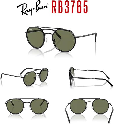 Ray-Ban RB3765 Rounded Hexagonal Sunglasses for Men for Women + BUNDLE With Designer iWear Complimentary Eyewear Kit in Kuwait
