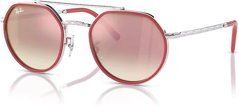 Ray-Ban RB3765 Rounded Hexagonal Sunglasses for Men for Women + BUNDLE With Designer iWear Complimentary Eyewear Kit in Saudi Arabia