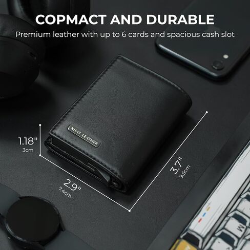 Pop Up Leather Wallet For Men (Grey & Navy) in Saudi Arabia