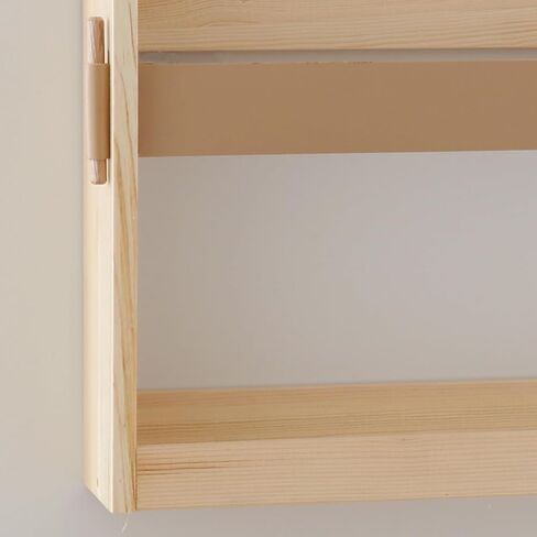 Wall-Mounted Wood Magazine Rack,Size:17.3" x 3.5" x10.6,Magazine Holder for Books,Newspapers,Record,Entryway, Kids’Room,Home Decor,2 Pack (Burlywood) in Saudi Arabia