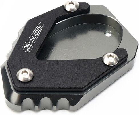 مناسب لـ Kawasaki Ninja 500 SE Ninja 400 Z400 Z500 SE ZX-4RR ZX4R 2023 2024 ELIMINATOR 500 CNC Motorcycle Kickstand Pad Pad Side Stand Pare (Black) in Kuwait