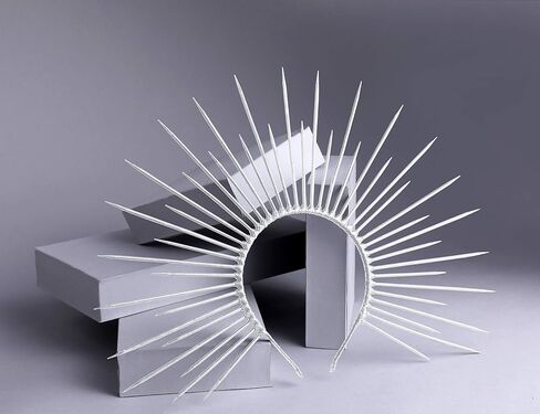 Fantherin Mary Halo Crown Headband Spiked Halo Crown Sunburst Goddess Headpiece for Cosplay Halloween Costume Party in Saudi Arabia