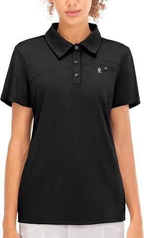 Little Donkey Andy Women's Golf Polo Shirts Sun Protection Quick Dry Moisture Wicking 3-Button Short Sleeve Shirt in Saudi Arabia