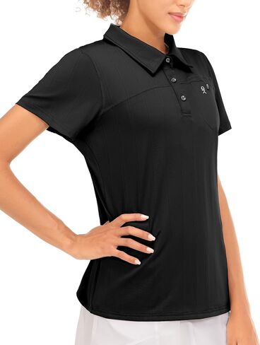 Little Donkey Andy Women's Golf Polo Shirts Sun Protection Quick Dry Moisture Wicking 3-Button Short Sleeve Shirt in Saudi Arabia