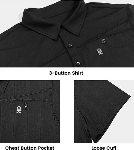 Little Donkey Andy Women's Golf Polo Shirts Sun Protection Quick Dry Moisture Wicking 3-Button Short Sleeve Shirt in Saudi Arabia