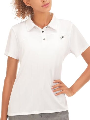 Little Donkey Andy Women's Golf Polo Shirts Sun Protection Quick Dry Moisture Wicking 3-Button Short Sleeve Shirt in Saudi Arabia