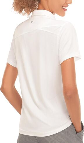 Little Donkey Andy Women's Golf Polo Shirts Sun Protection Quick Dry Moisture Wicking 3-Button Short Sleeve Shirt in Saudi Arabia