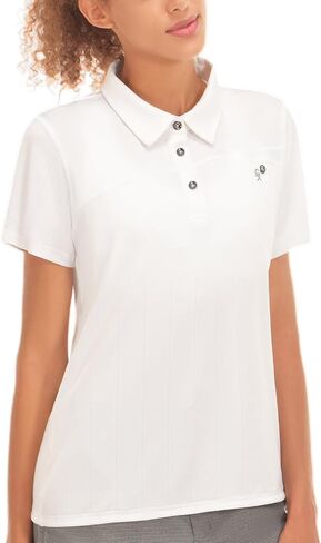 Little Donkey Andy Women's Golf Polo Shirts Sun Protection Quick Dry Moisture Wicking 3-Button Short Sleeve Shirt in Saudi Arabia