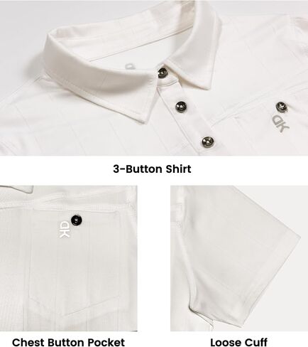 Little Donkey Andy Women's Golf Polo Shirts Sun Protection Quick Dry Moisture Wicking 3-Button Short Sleeve Shirt in Saudi Arabia