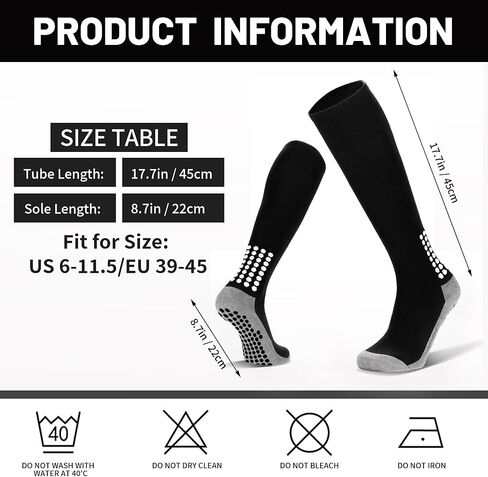 3 أزواج قبضة كرة القدم الجوارب الرجال ملهى غير قسيمة كرة قدم كرة السلة الجوارب الجوارب الركبة عالية الجوارب طويلة in Kuwait