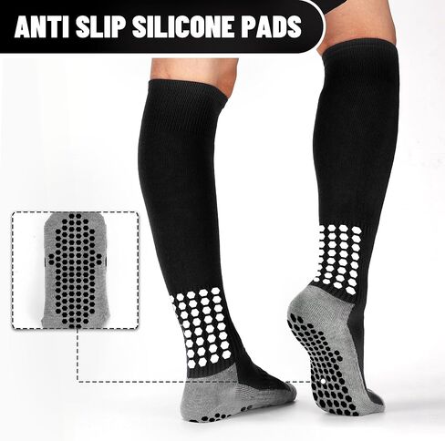 3 أزواج قبضة كرة القدم الجوارب الرجال ملهى غير قسيمة كرة قدم كرة السلة الجوارب الجوارب الركبة عالية الجوارب طويلة in Kuwait