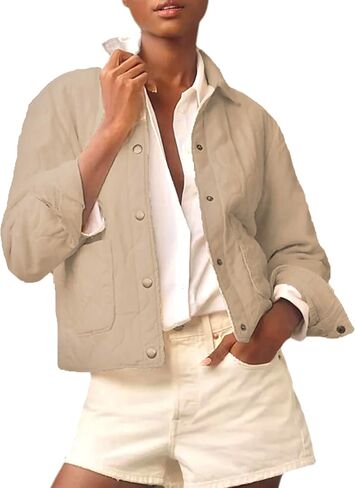 سترة مبتكرة مقطوعة للسيدات بزر شتاء دافئ خفيفة الوزن معاطف مع المعاطف مع جيوب in Kuwait