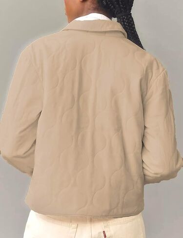 سترة مبتكرة مقطوعة للسيدات بزر شتاء دافئ خفيفة الوزن معاطف مع المعاطف مع جيوب in Kuwait