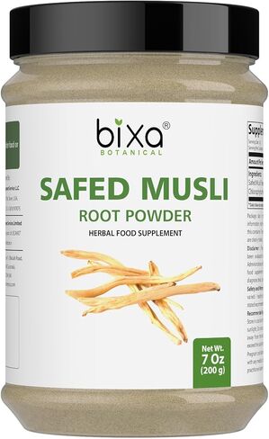 bixa BOTANICAL Safed Musli Extract Capsules (Chlorophytum borivilianum) (60 Veg Capsules 450mg) Pack of 1 in Saudi Arabia